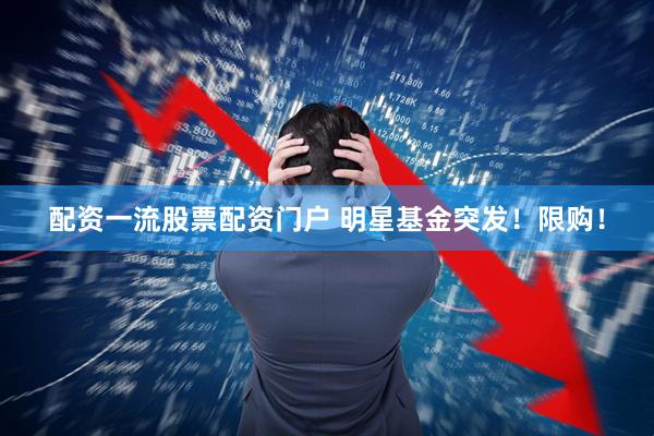 配资一流股票配资门户 明星基金突发！限购！