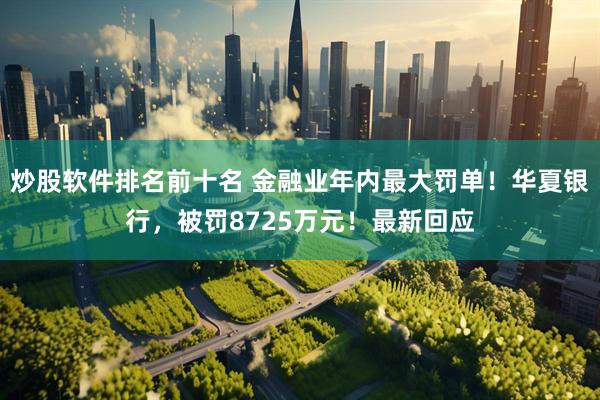 炒股软件排名前十名 金融业年内最大罚单！华夏银行，被罚8725万元！最新回应